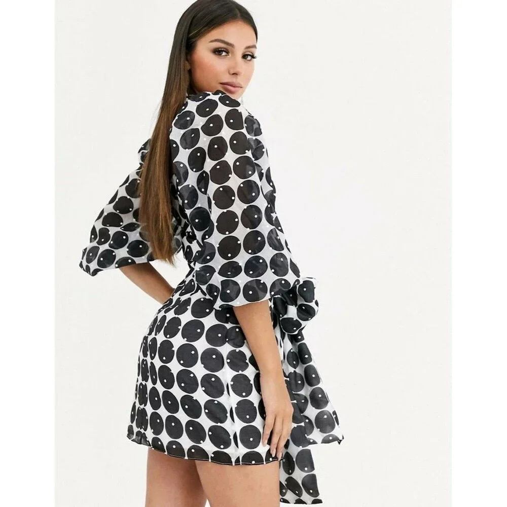 La Maison Talulah Tie Waist Mini Dress